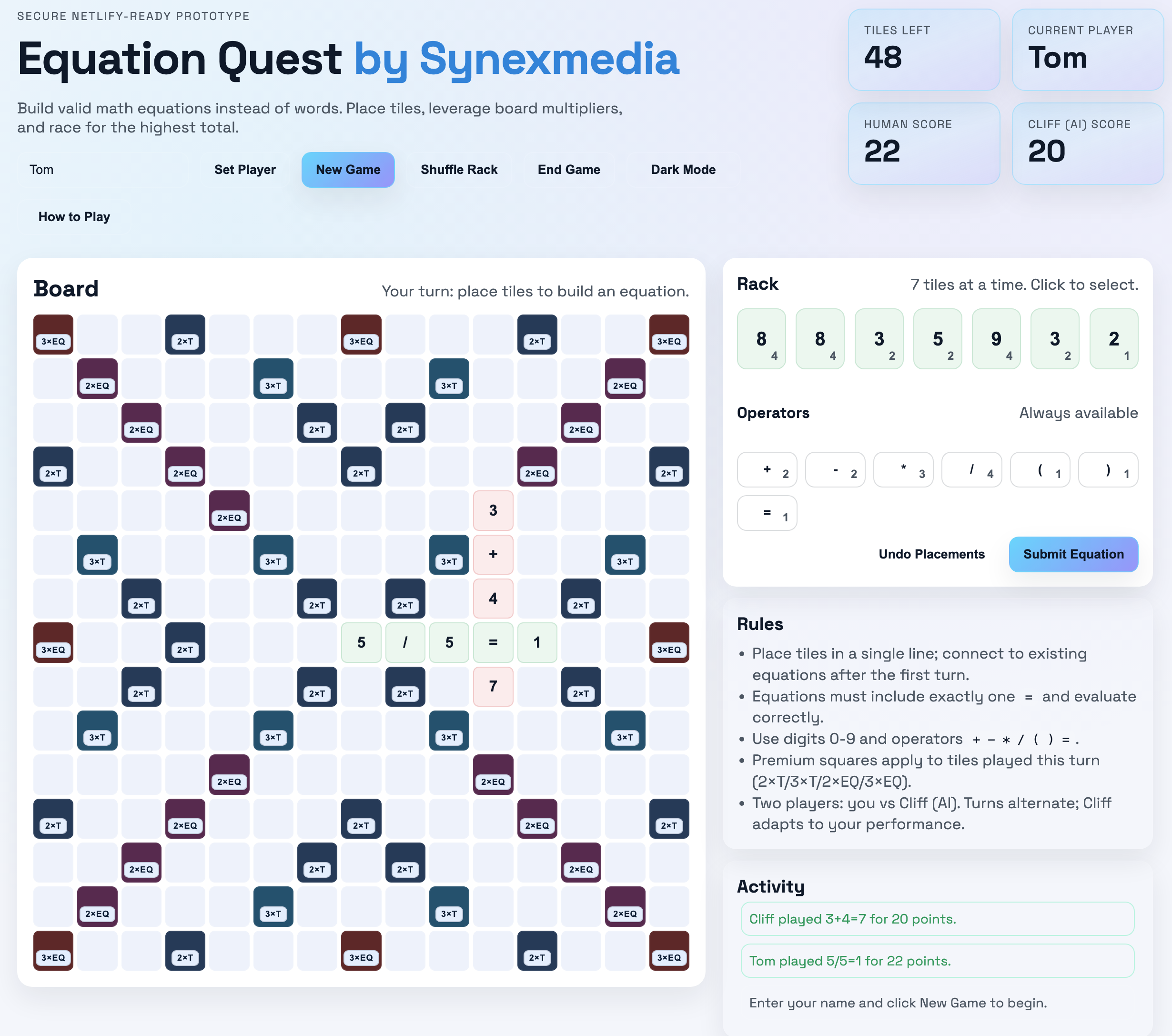 Equation Quest Screenshot
